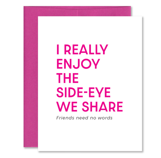 Side Eye Greeting Card