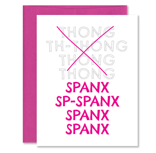 Spanx Greeting Card