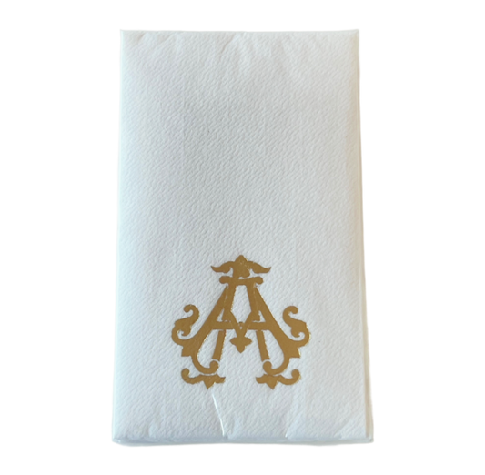 (A) Initial Linun Guest Napkins - 15 per pack