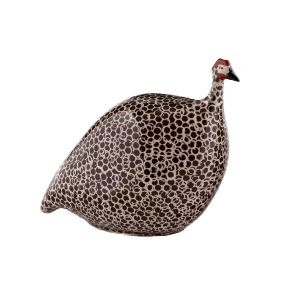 Large Brown Spotted White Guinea Fowl