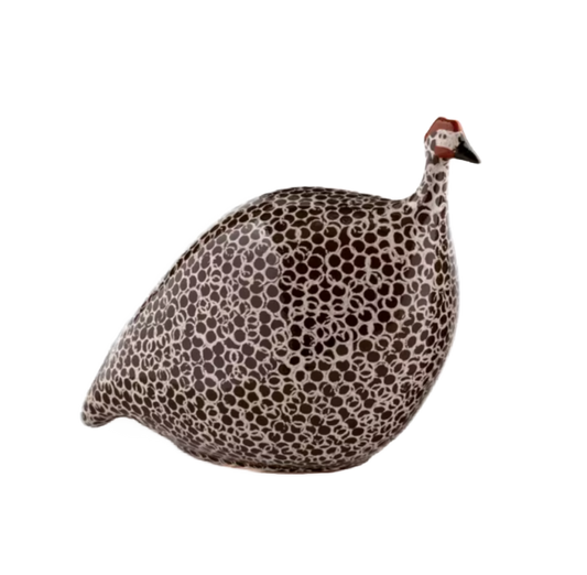 Large Brown Spotted White Guinea Fowl