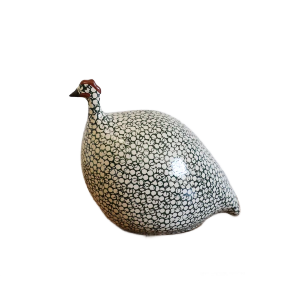 Medium White Spotted Green Guinea Fowl