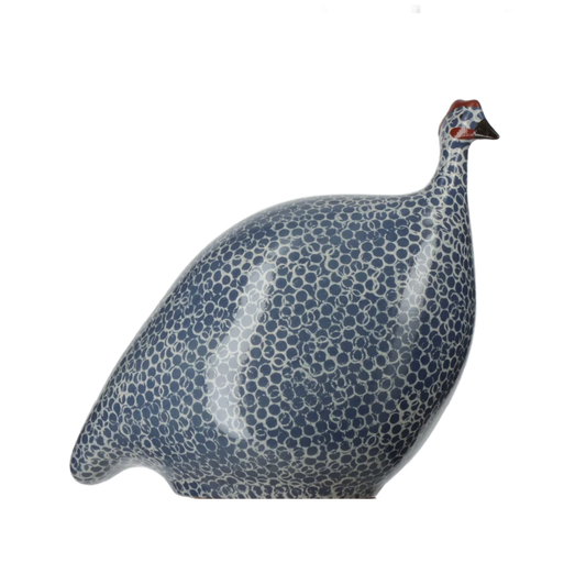 Large Blue Spotted White Guinea Fowl