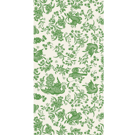 Green Regal Peacock Guest Napkin