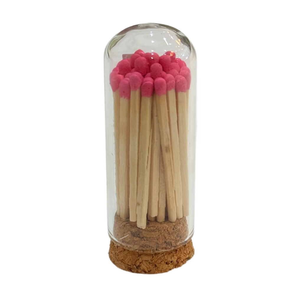 Mini Cloche Matches - Hot Pink
