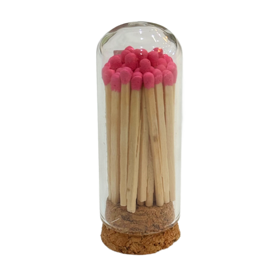 Mini Cloche Matches - Hot Pink