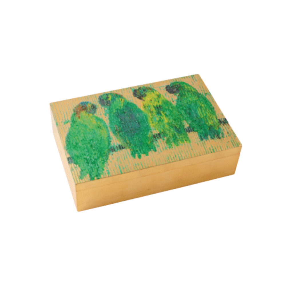 Hunt Slonem | Parrot Song Lacquer Box