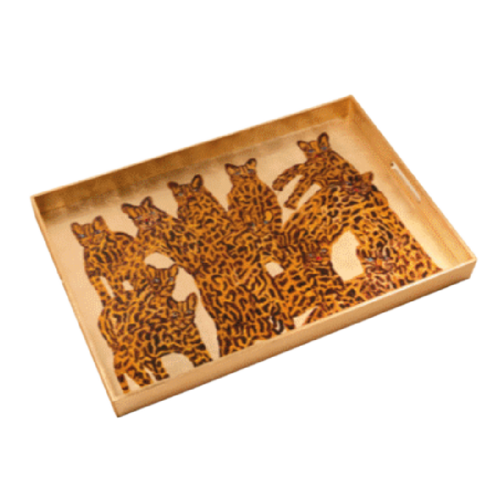 Hunt Slonem | Ocelot Queen Tray