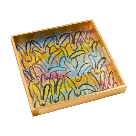 Glam Bunnies Gold Tray