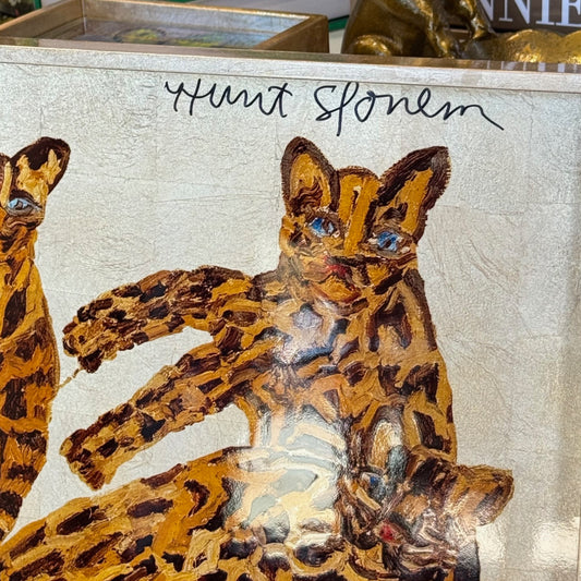 Hunt Slonem | Ocelot Queen Tray (Autographed)