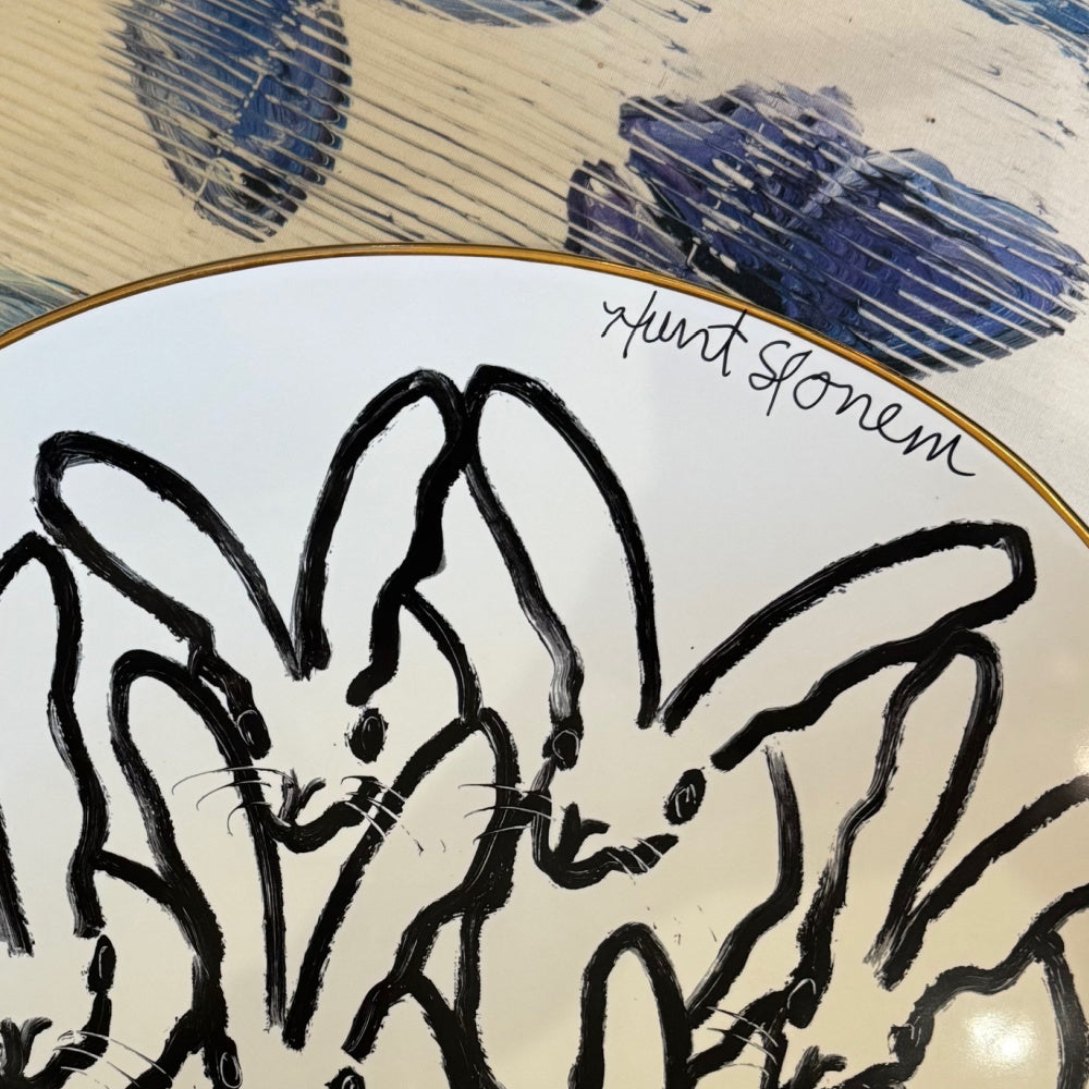 Hunt Slonem | Rabbit Run Serving Platter (Autographed)