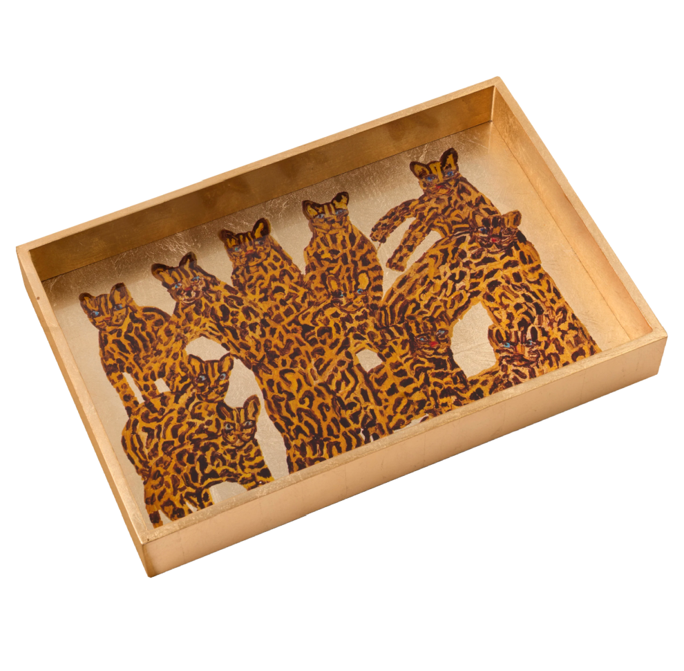 Hunt Slonem | Ocelot Queen Tray
