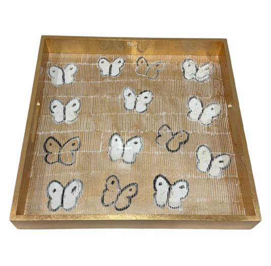 Hunt Slonem | White Ascension Tray (Autographed)