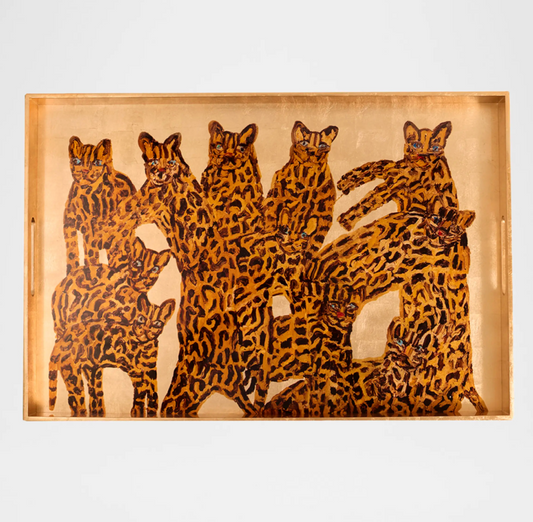 Hunt Slonem | Ocelot Queen Tray