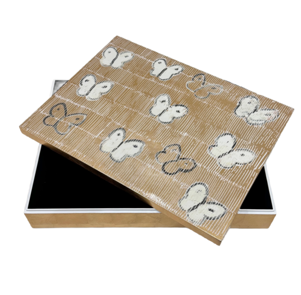 Hunt Slonem | White Ascension Box