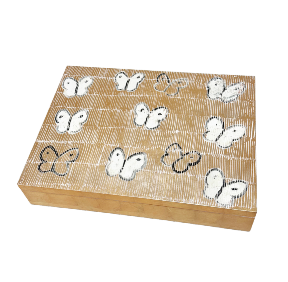 Hunt Slonem | White Ascension Box