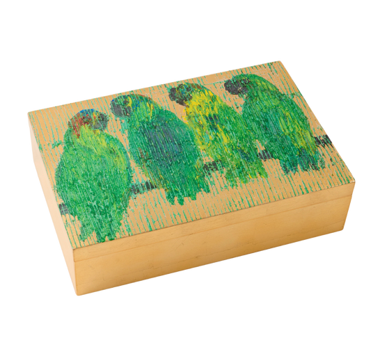 Hunt Slonem | Parrot Song Lacquer Box