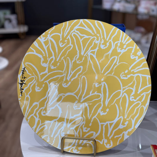 Hunt Slonem | Yellow Lacquer Mat - Autographed