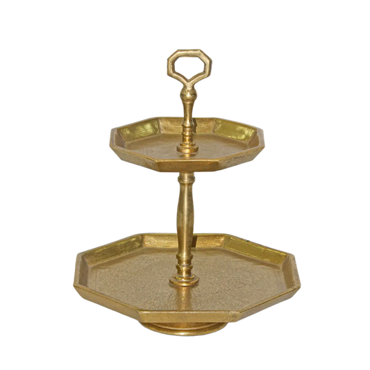 2-Tier Brass Holder