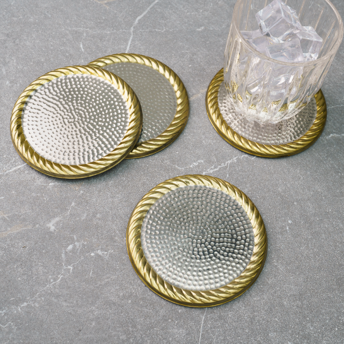Rope Border Coaster set of 4