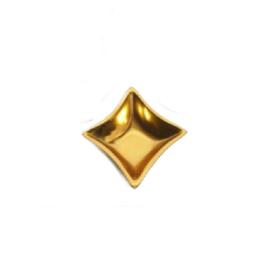 Gilded Card Dishes