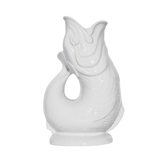 White Gluggle Jug