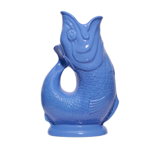 Sea Blue Gluggle Jug