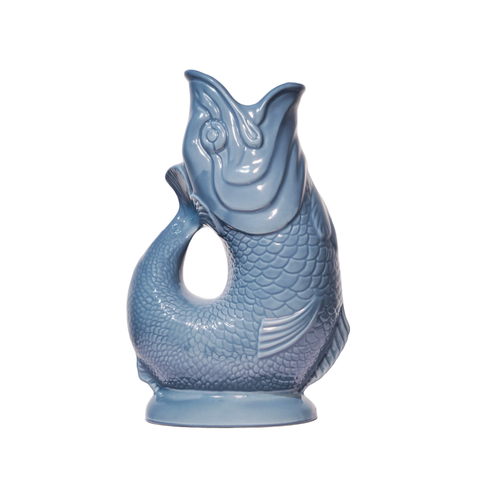 Denim Blue Gluggle Jug