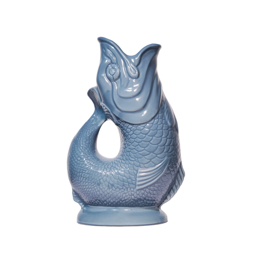 Denim Blue Gluggle Jug