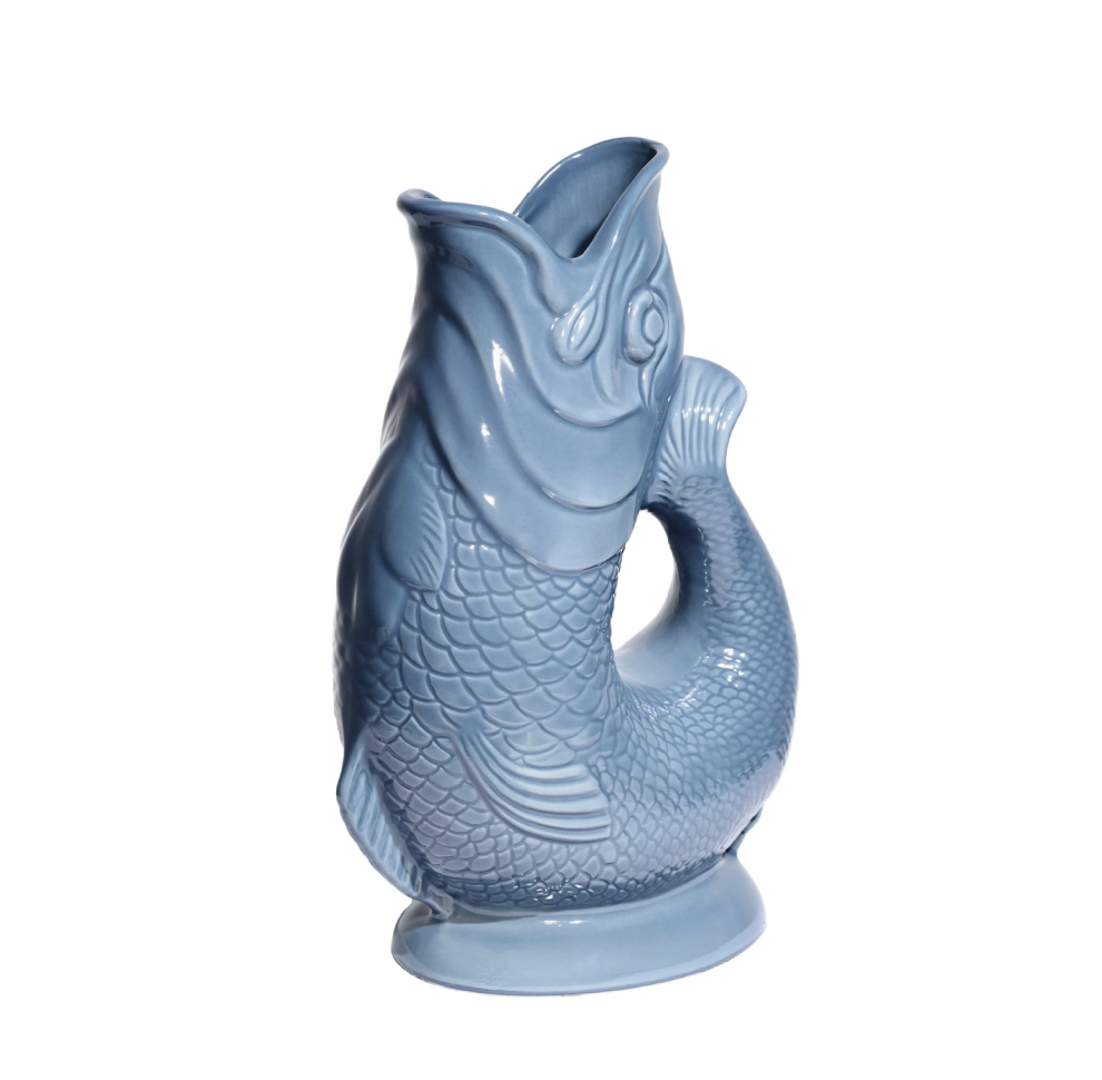 Denim Blue Gluggle Jug
