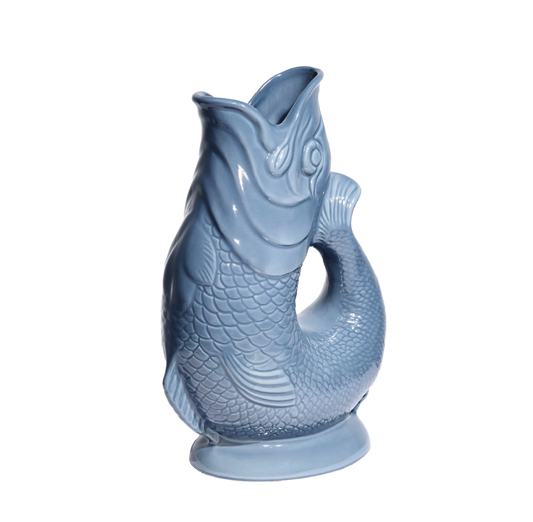 Denim Blue Gluggle Jug