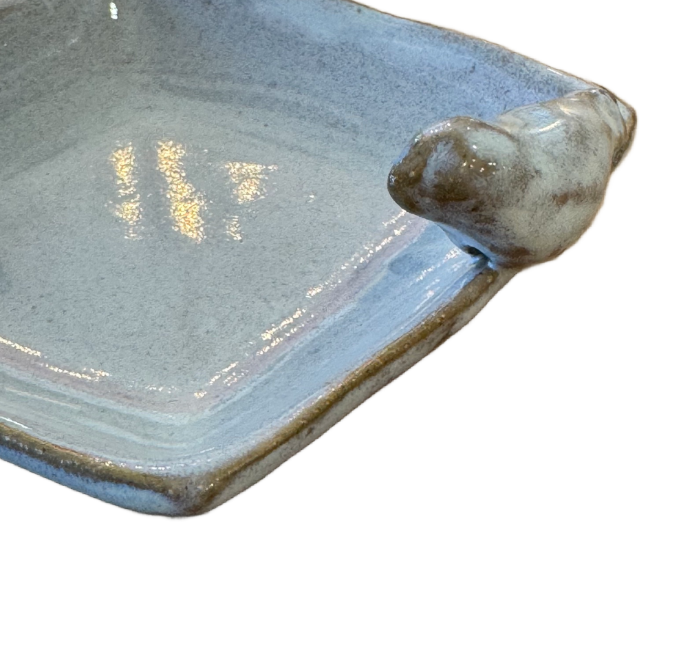 Small White Bird Ceramic Dish