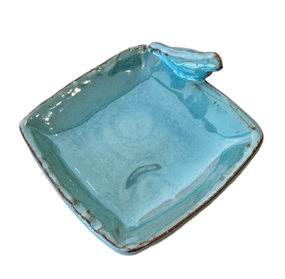 Small Blue Bird Ceramic Dish