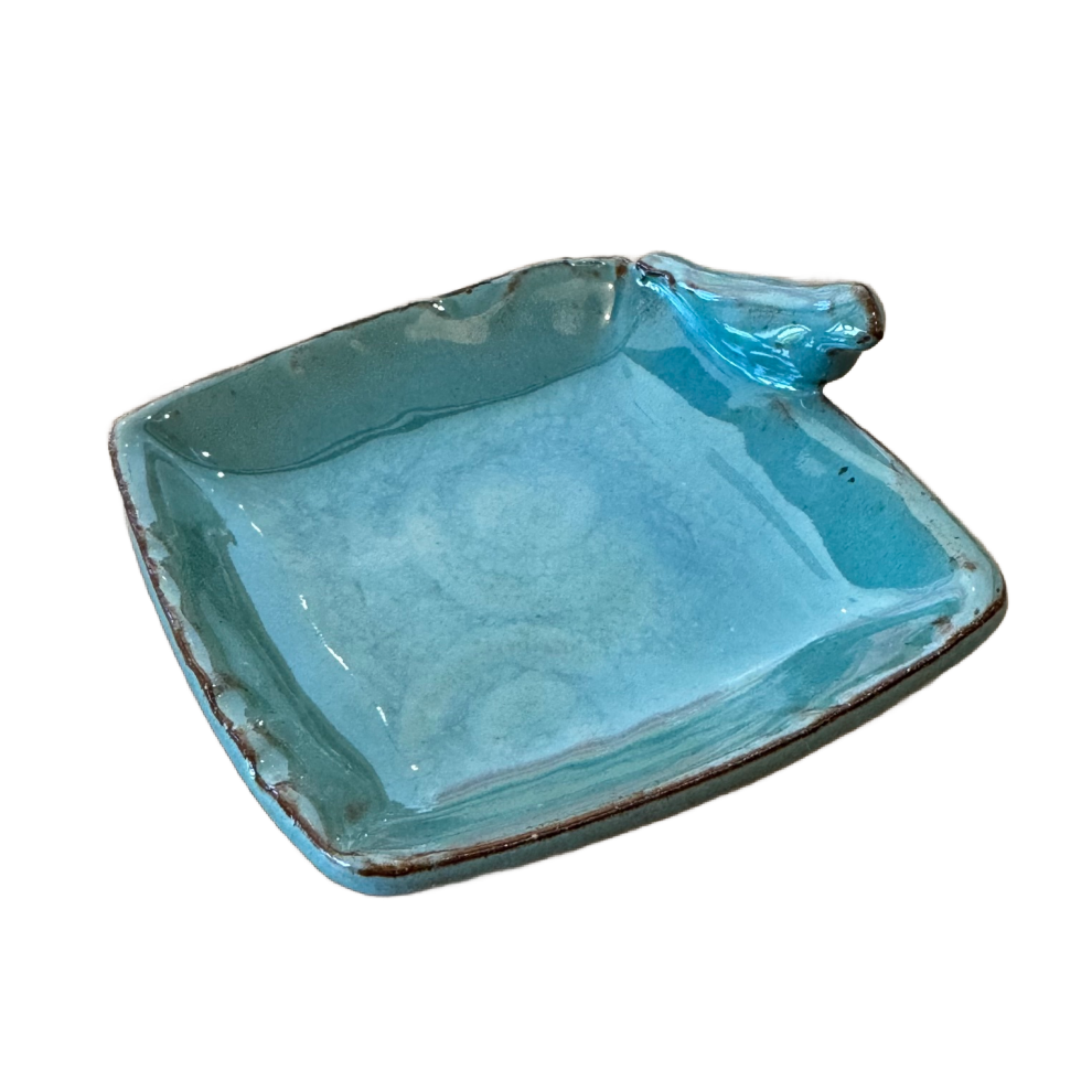 Small Blue Bird Ceramic Dish