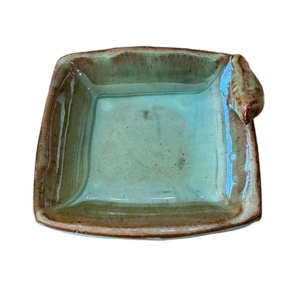 Small Green Bird Ceramic Dish