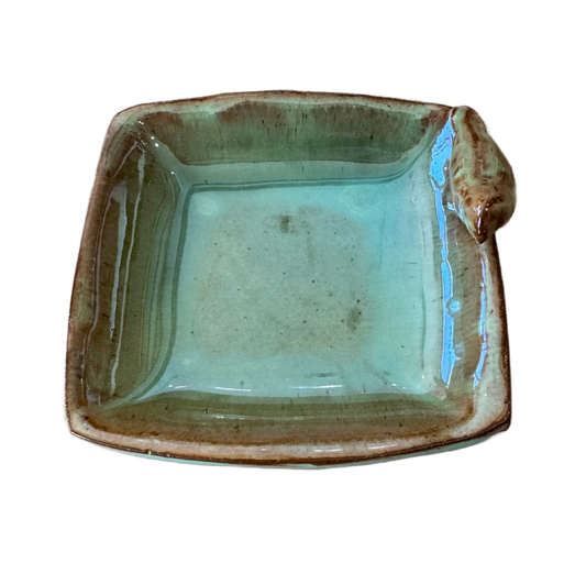 Small Green Bird Ceramic Dish