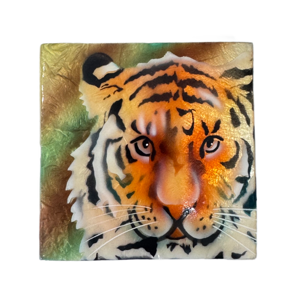 Tiger Capiz Shell Box