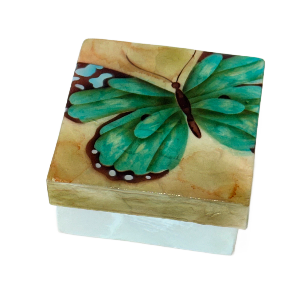 Butterfly Capiz Shell Box