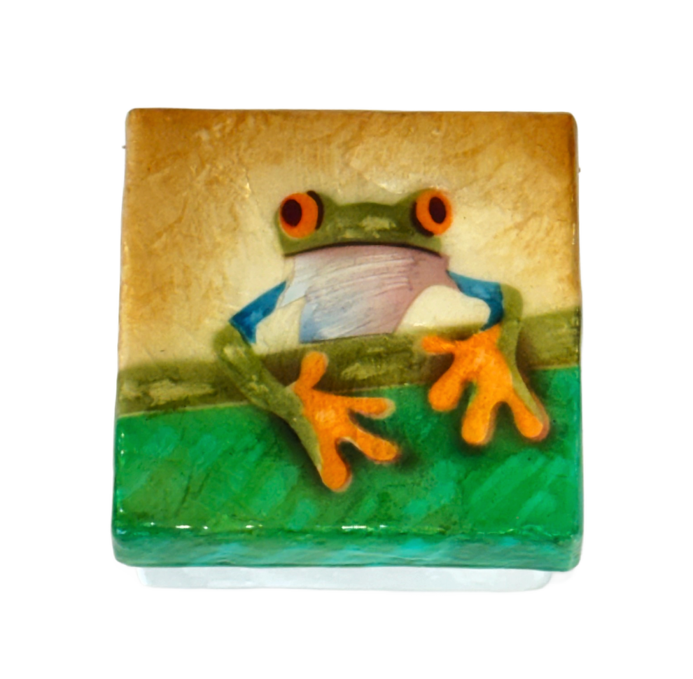 Frog Capiz Shell Box