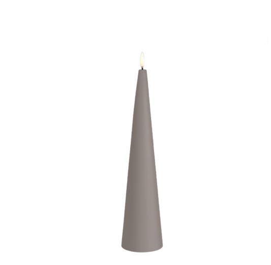 Sandstone LED Cone Candle