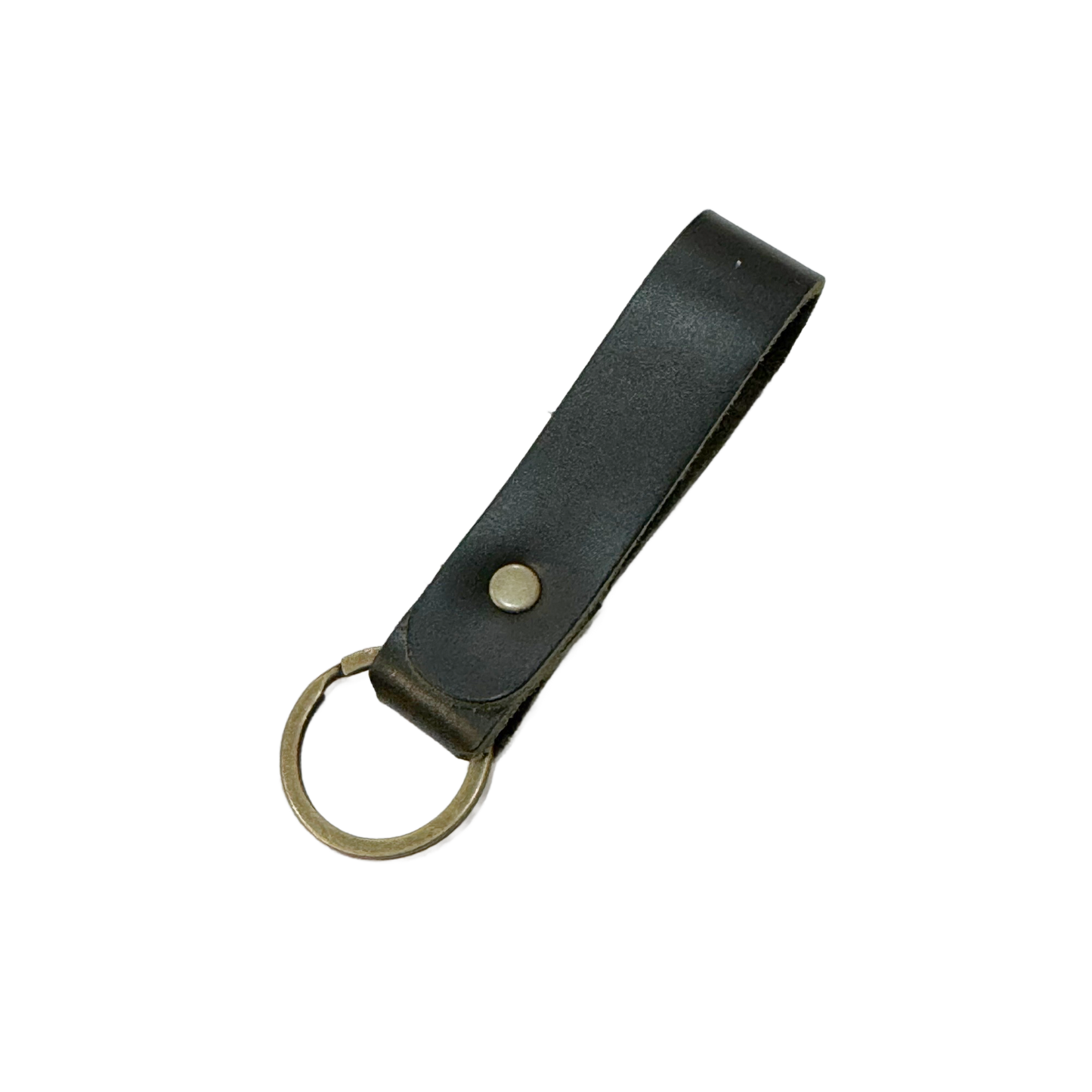 Leather Key Ring - Keychain: Kelly Green