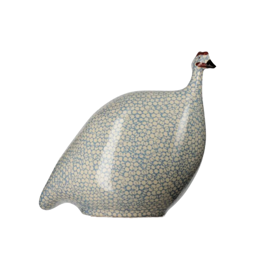 Large White with Blue Spots Guinea Fowl