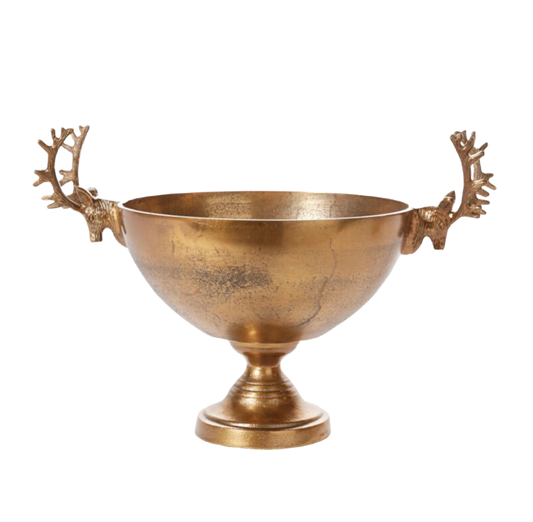 Golden Brass Buck Bowl