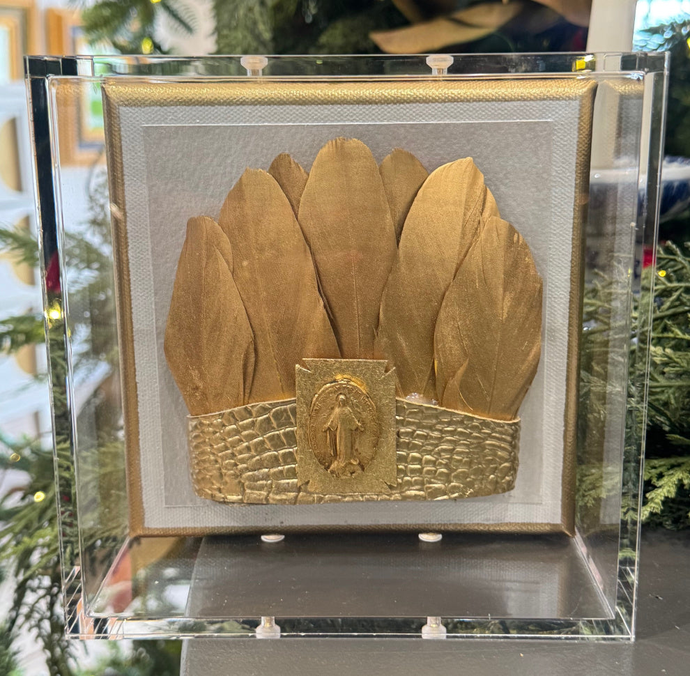 Crown of Feathers 6x6 Acrylic Shadowbox