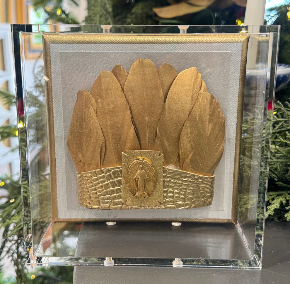 Crown of Feathers 6x6 Acrylic Shadowbox