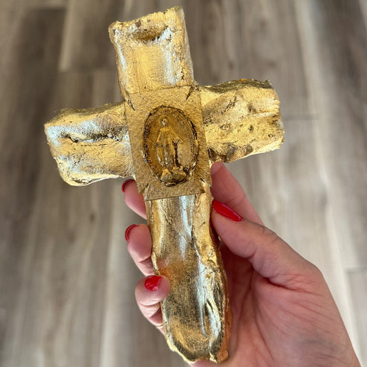 Mary's Gilded Cross of Grace