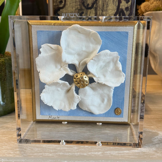 Mary Magnolia Blue 6x6 Shadowbox