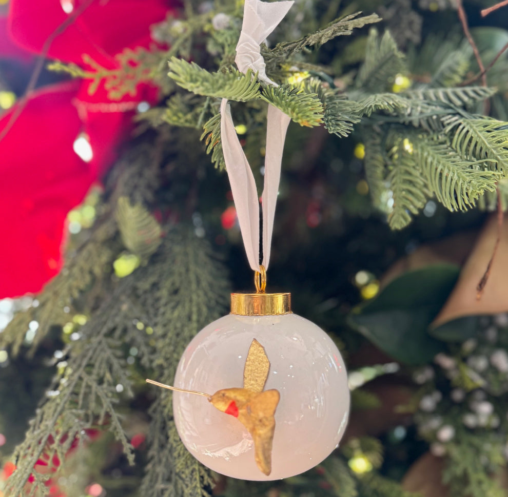 Red Throat Hummingbird Ornament