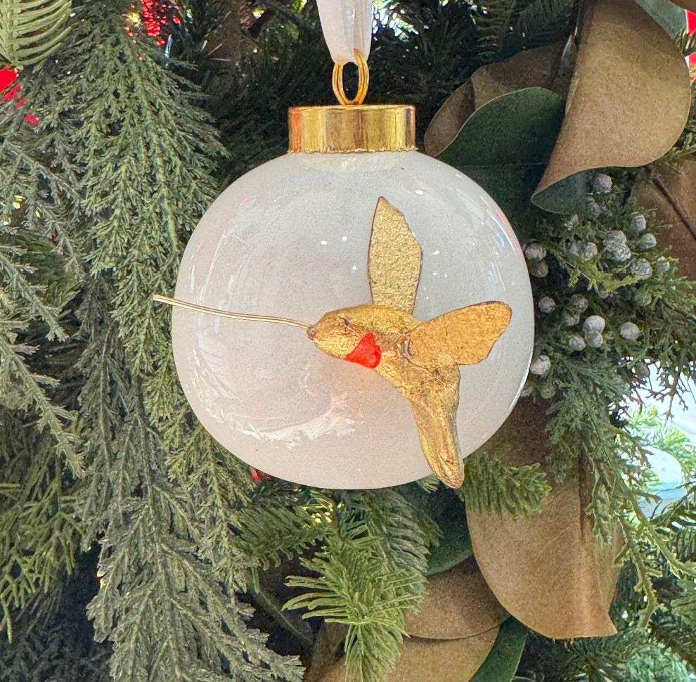 Red Throat Hummingbird Ornament