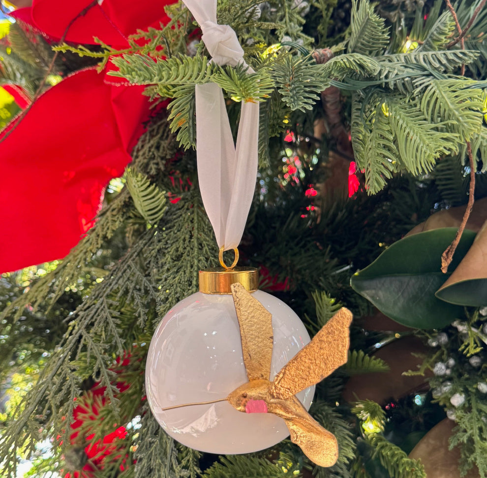 Blush Throat Hummingbird Ornament